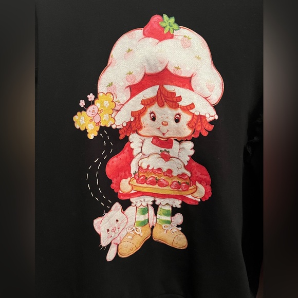 Cakeworthy x Strawberry Shortcake Ruffle Hoodie Black - Size M 🍓 - Picture 3 of 16